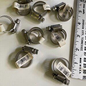 Tridon 9/16'-1 1/16" Stainless Steel Gear Clamps 8 unused in box 020637263197